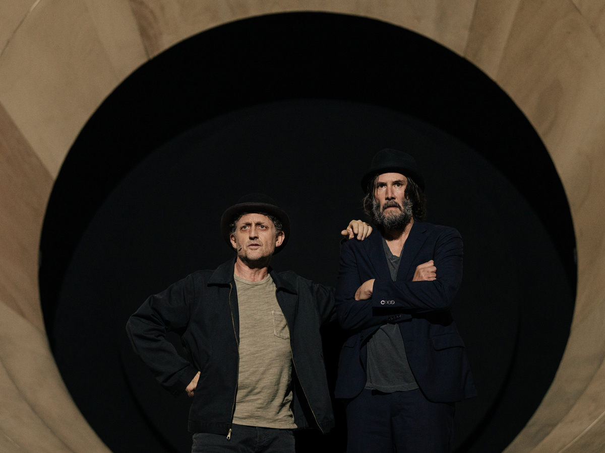 Alex Winter and Keanu Reeves in Waiting For Godot on Broadway